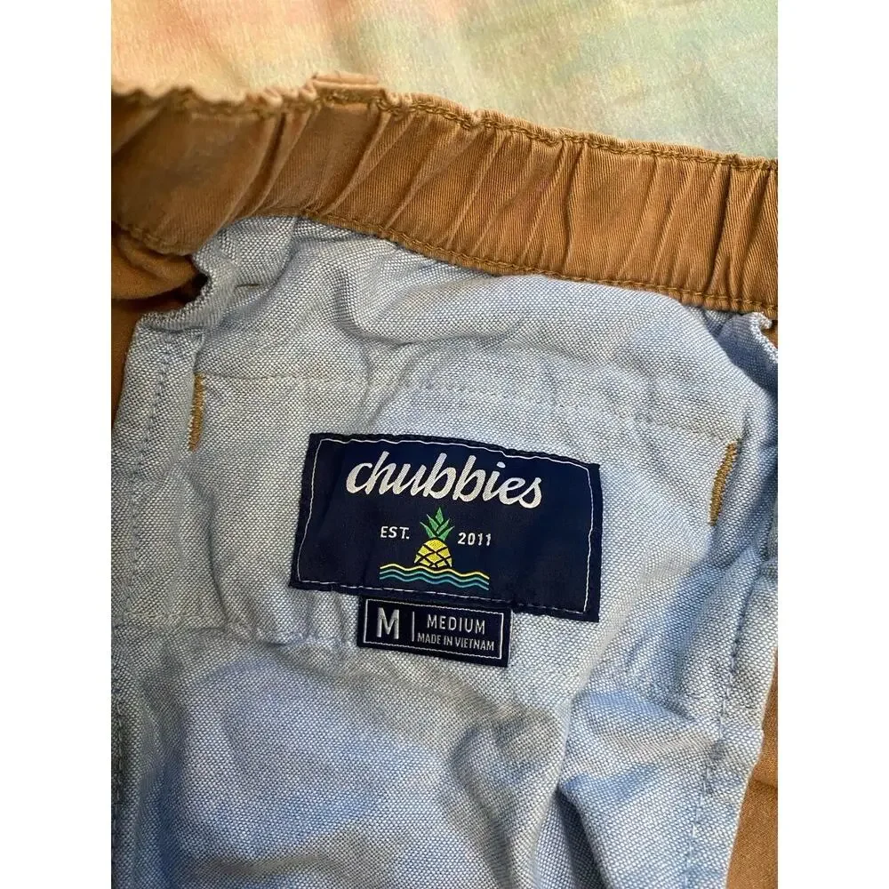 Chubbies The Staples 5.5" Original Stretch Twill Shorts Dark Khaki Sz M Preppy - Picture 6 of 6